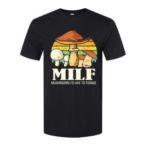 Milf Mushrooms ID Like To Forage Funny Saying Softstyle CVC T-Shirt