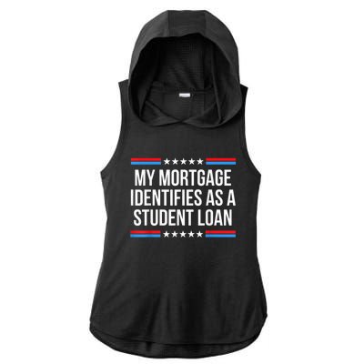 My Mortgage Identifies As A Student Loan Cancel Student Debt Ladies PosiCharge Tri-Blend Wicking Draft Hoodie Tank