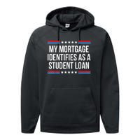 My Mortgage Identifies As A Student Loan Cancel Student Debt Performance Fleece Hoodie