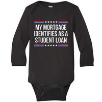 My Mortgage Identifies As A Student Loan Cancel Student Debt Baby Long Sleeve Bodysuit