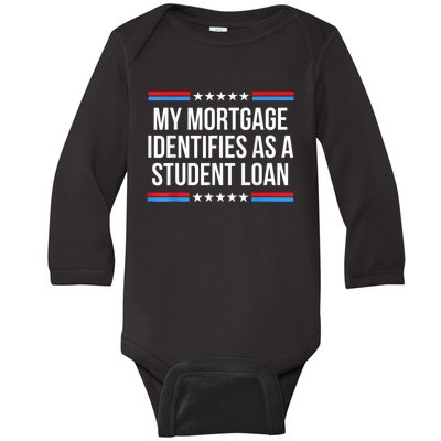 My Mortgage Identifies As A Student Loan Cancel Student Debt Baby Long Sleeve Bodysuit