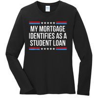 My Mortgage Identifies As A Student Loan Cancel Student Debt Ladies Long Sleeve Shirt