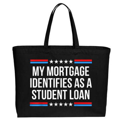 My Mortgage Identifies As A Student Loan Cancel Student Debt Cotton Canvas Jumbo Tote