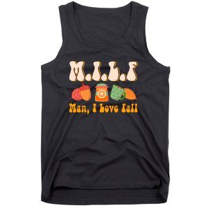 MILF Man I Love Fall Funny Pumpkin Autumn Lover Tank Top