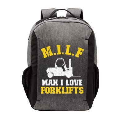 M.I.L.F Man I Love Forklifts Jokes Funny Forklift Driver Vector Backpack
