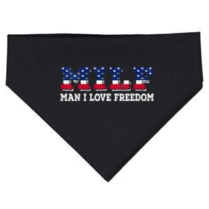 MILF Man I Love Freedom Funny Patriotic USA-Made Doggie Bandana