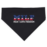 MILF Man I Love Freedom Funny Patriotic USA-Made Doggie Bandana