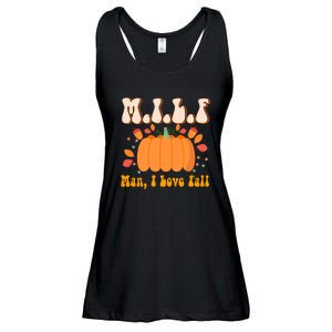 MILF Man I Love Fall Funny Pumpkin Autumn Lover Ladies Essential Flowy Tank