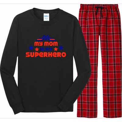 My Mom Is My Superhero Cute Mothers Day Long Sleeve Pajama Set