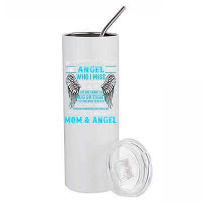 My Mom Is Guardian Angelcute Giftfor Daughter Son Lost Mom In Heaven Gift Stainless Steel Tumbler