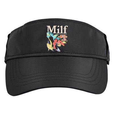Milf Man I Love Fish Adult Drive Performance Visor
