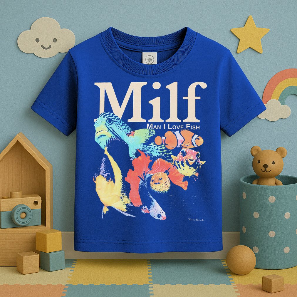 Milf Man I Love Fish Toddler T-Shirt