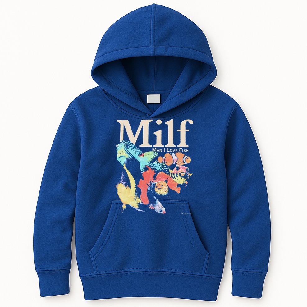 Milf Man I Love Fish Kids Hoodie