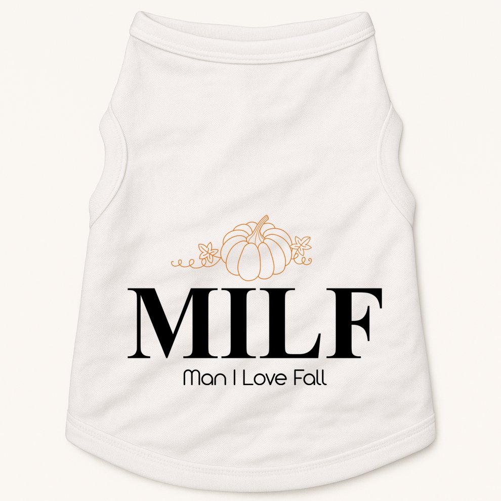 MILF Man I Love Fall October Lover Doggie Tank