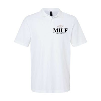 MILF Man I Love Fall October Lover Softstyle Adult Sport Polo