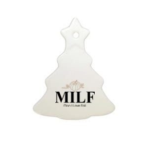 MILF Man I Love Fall October Lover Ceramic Tree Ornament