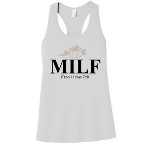 MILF Man I Love Fall October Lover Women's Racerback Tank