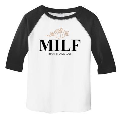 MILF Man I Love Fall October Lover Toddler Fine Jersey T-Shirt