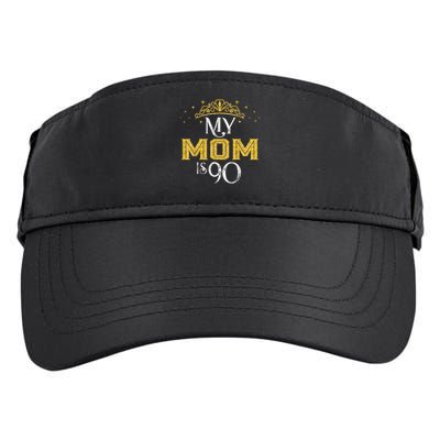 My Mom Is 90 Years Old 1935 90th Birthday For Mom Adult Drive Performance Visor