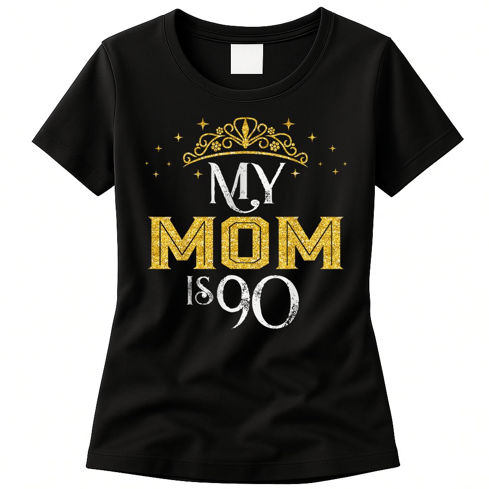 My Mom Is 90 Years Old 1935 90th Birthday For Mom Womens T-Shirt