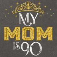 My Mom Is 90 Years Old 1935 90th Birthday For Mom Cotton Canvas Backpack