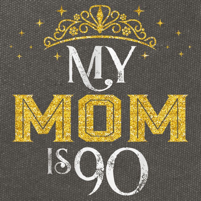 My Mom Is 90 Years Old 1935 90th Birthday For Mom Cotton Canvas Backpack