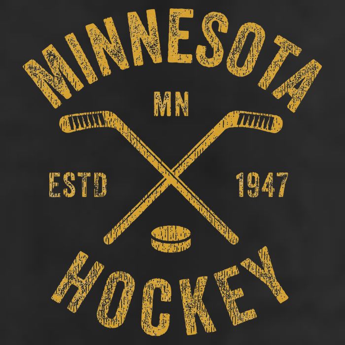 Minnesota Mn Ice Hockey Sticks Cool Comfort Performance Bucket Hat