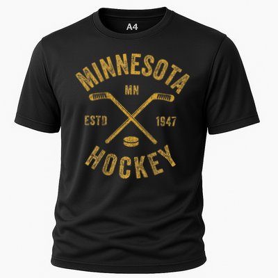 Minnesota Mn Ice Hockey Sticks Performance Shirt