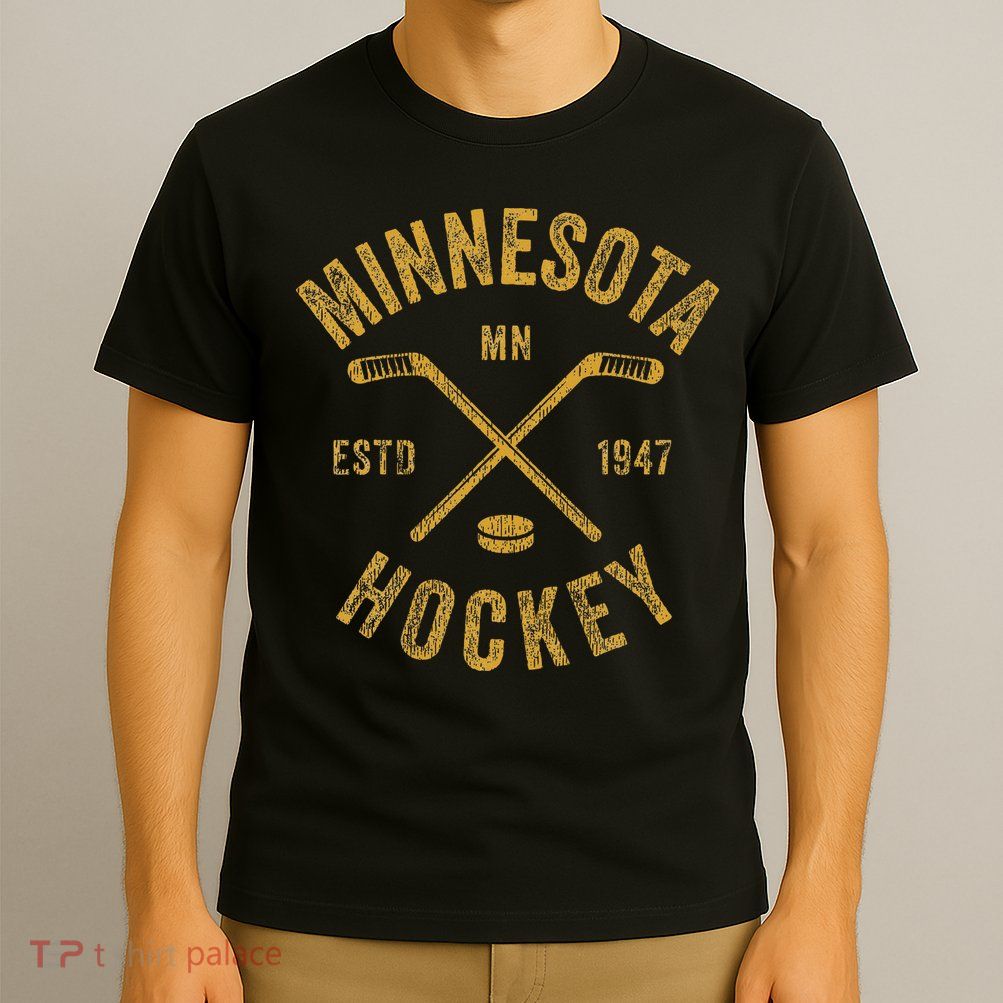 Minnesota Mn Ice Hockey Sticks T-Shirt