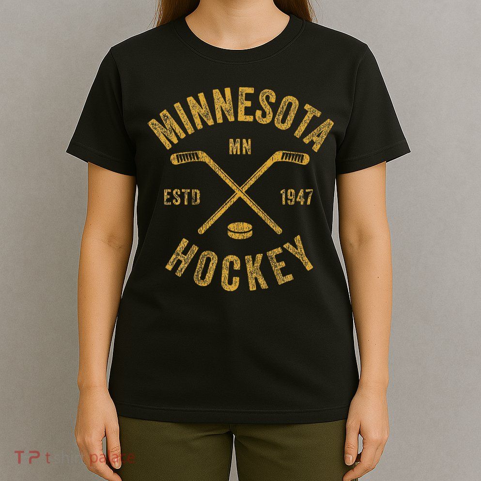 Minnesota Mn Ice Hockey Sticks T-Shirt