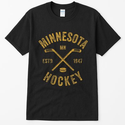 Minnesota Mn Ice Hockey Sticks Tall T-Shirt