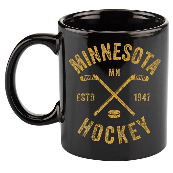 Minnesota Mn Ice Hockey Sticks 11oz C Handle Ceramic Mug