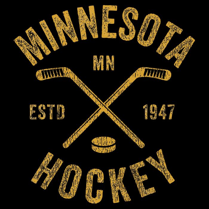 Minnesota Mn Ice Hockey Sticks Kids Hoodie