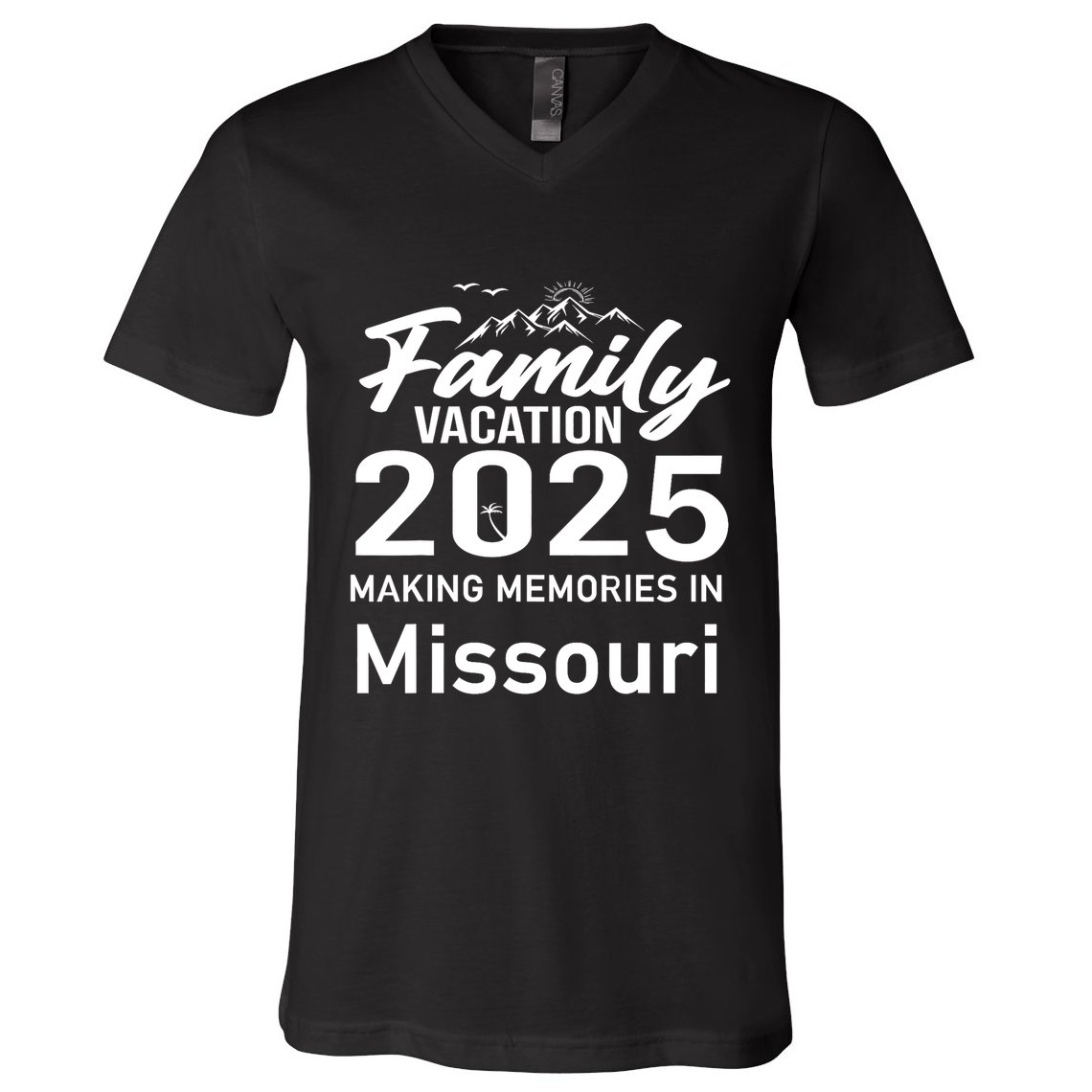Making Memories In Missouri 2025 Family Vacation Holiday V-Neck T-Shirt