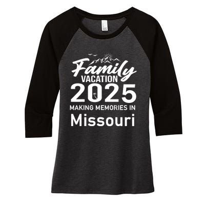 Making Memories In Missouri 2025 Family Vacation Holiday Women's Tri-Blend 3/4-Sleeve Raglan Shirt