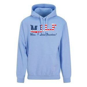 MILF Man I Love Freedom Funny Patriotic Unisex Surf Hoodie