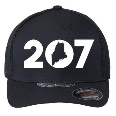 Maine Map Inside The 207 Area Code Maine Me Pride Flexfit Unipanel Trucker Cap