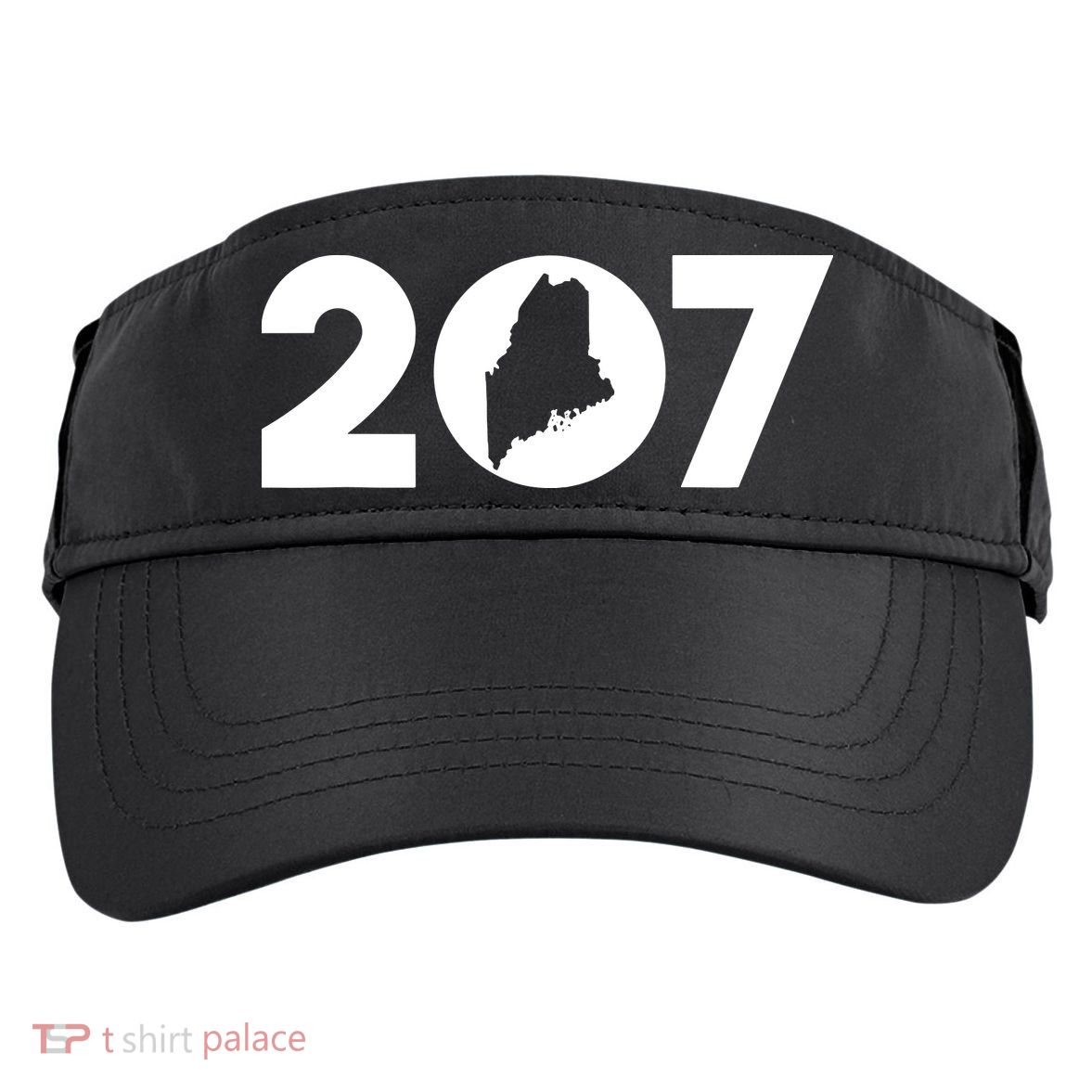 Maine Map Inside The 207 Area Code Maine Me Pride Adult Drive Performance Visor