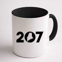 Maine Map Inside The 207 Area Code Maine Me Pride Mug