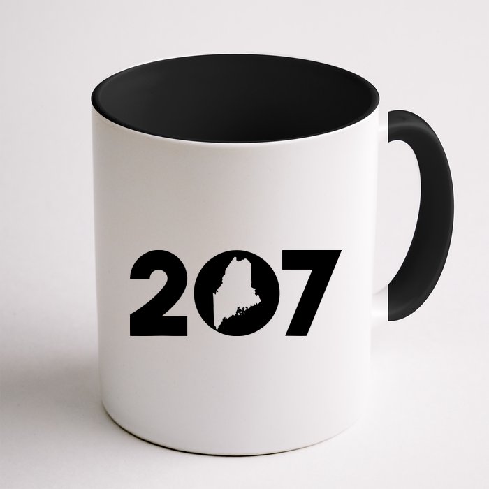 Maine Map Inside The 207 Area Code Maine Me Pride Mug