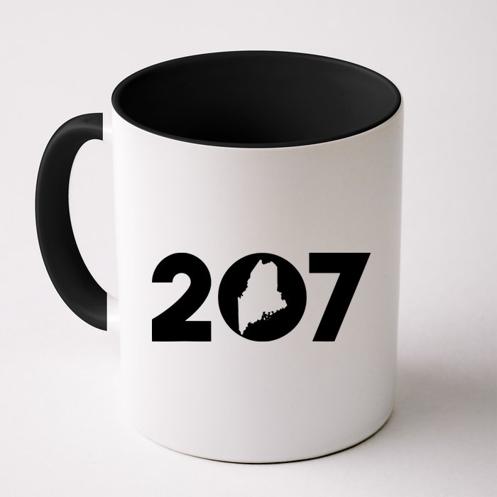 Maine Map Inside The 207 Area Code Maine Me Pride Mug