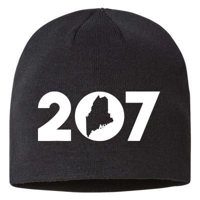 Maine Map Inside The 207 Area Code Maine Me Pride Sustainable Beanie