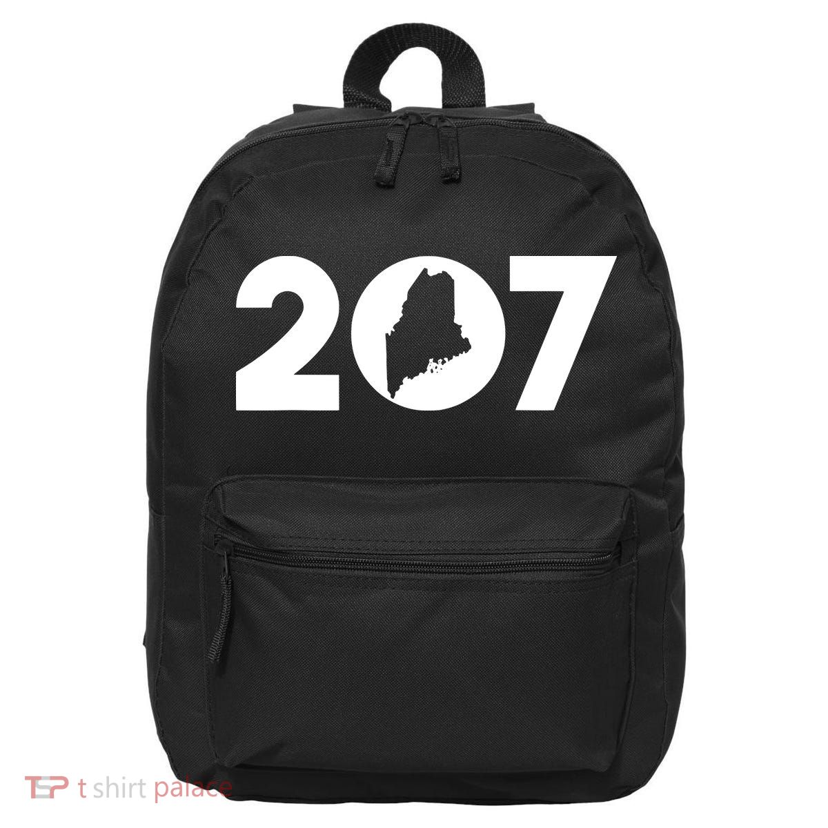 Maine Map Inside The 207 Area Code Maine Me Pride 16 in Basic Backpack