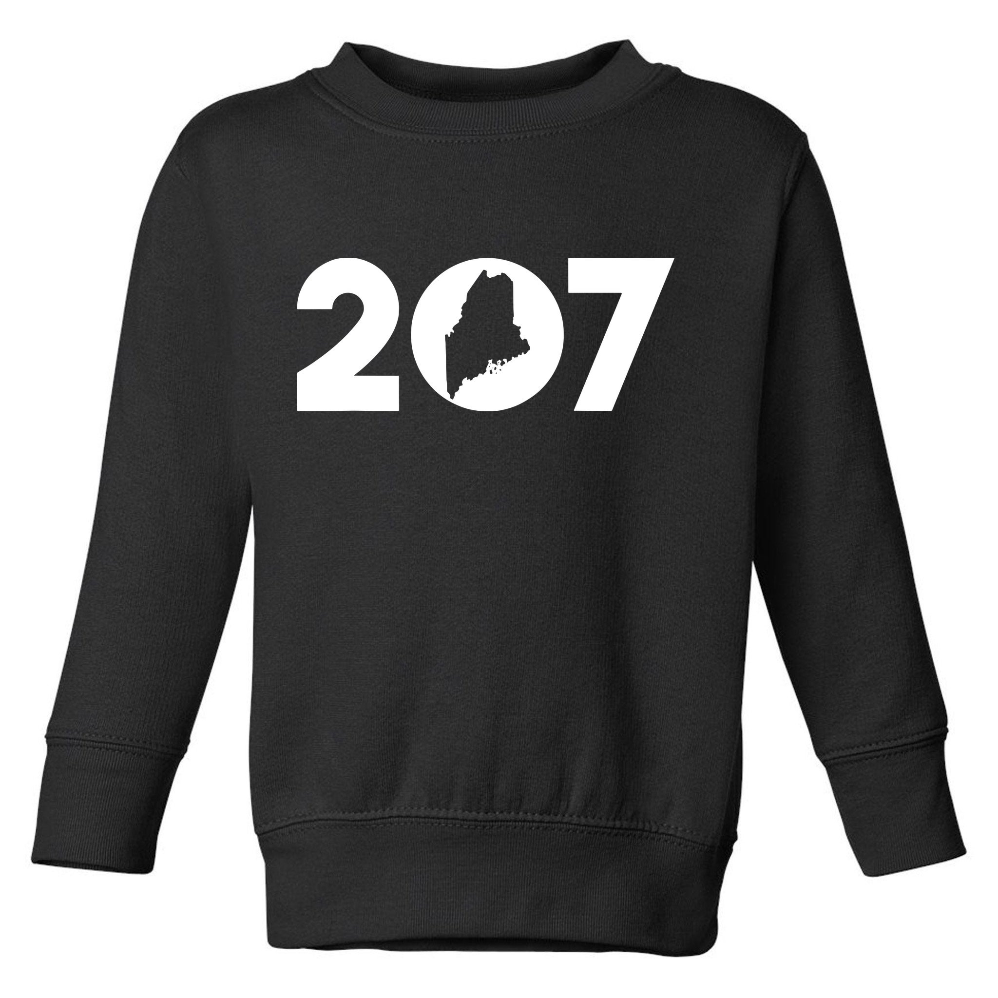 Maine Map Inside The 207 Area Code Maine Me Pride Toddler Sweatshirt
