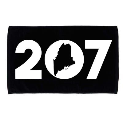Maine Map Inside The 207 Area Code Maine Me Pride Microfiber Hand Towel