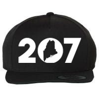 Maine Map Inside The 207 Area Code Maine Me Pride Wool Snapback Cap