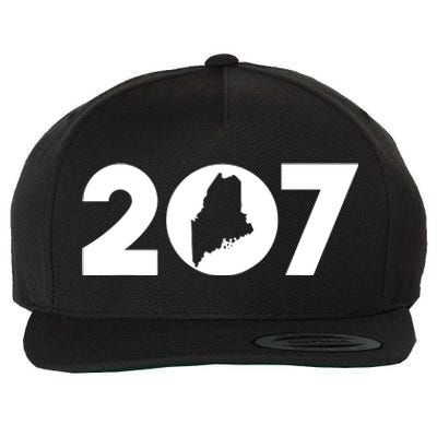 Maine Map Inside The 207 Area Code Maine Me Pride Wool Snapback Cap