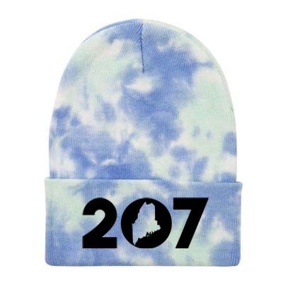 Maine Map Inside The 207 Area Code Maine Me Pride Tie Dye 12in Knit Beanie