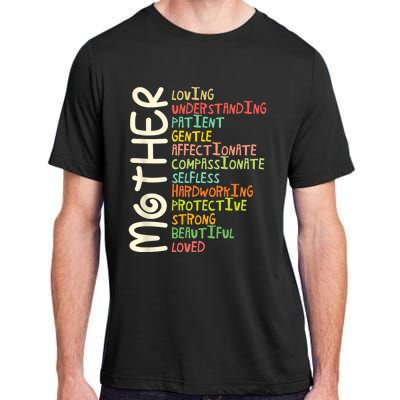 MOTHER Meaning I Love Mom Mothers Day Adult ChromaSoft Performance T-Shirt