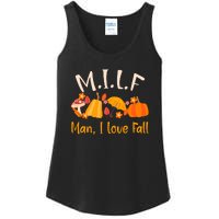 MILF Man I Love Fall Funny Pumpkin Autumn Lover Ladies Essential Tank